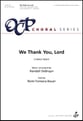 We Thank You, Lord SATB choral sheet music cover